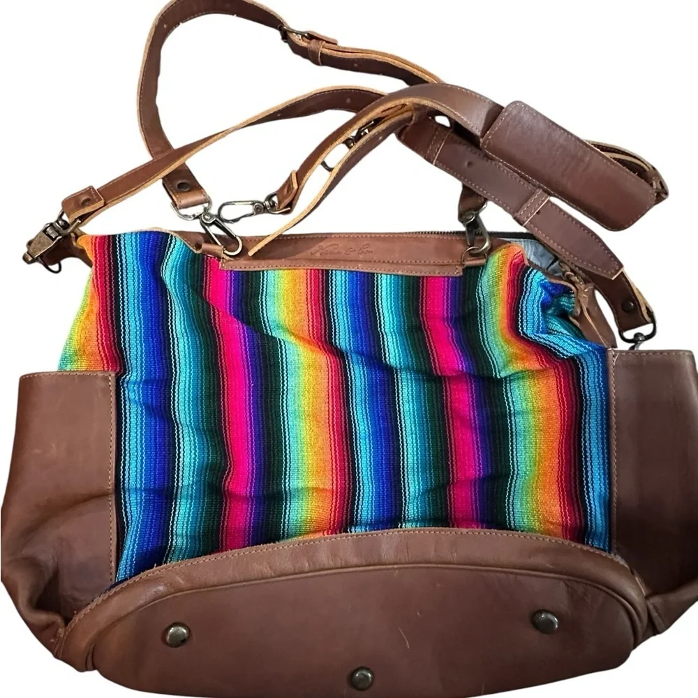 Nena and Co. CDB Tote convertible backpack Guatemala OG Revival leather